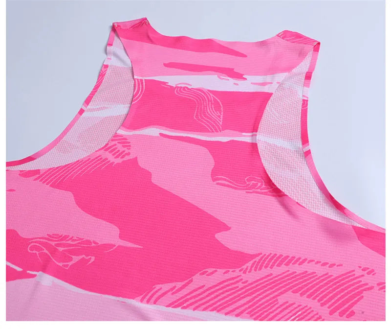 Adult Men Women Running Hiking Shirts Tight Gym Tank Top Fitness Marathon T-shirts Sport Exercise Basketball Vest Clothes D24