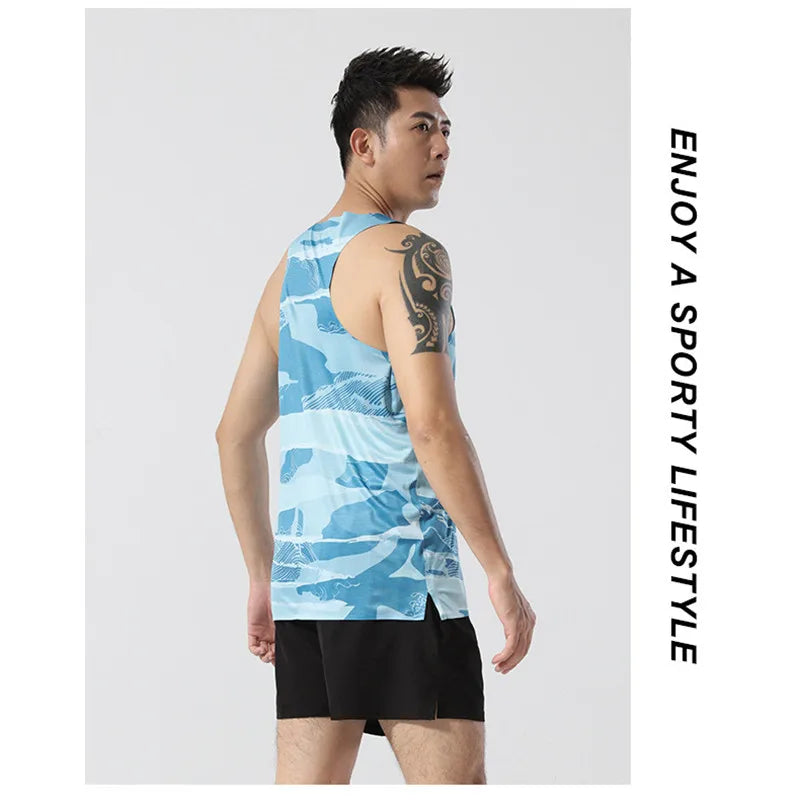 Adult Men Women Running Hiking Shirts Tight Gym Tank Top Fitness Marathon T-shirts Sport Exercise Basketball Vest Clothes D24